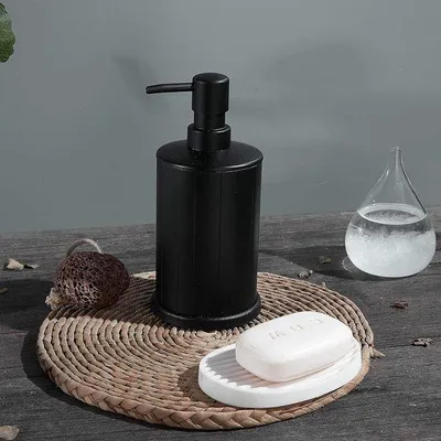 Immagine prodotto di Boccetta di lavaggio in metallo nero, 500 ml, per bagno e cucina