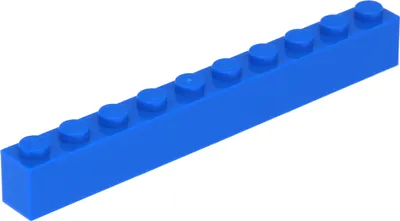 Produktbild von Lego® 250 Stück 6111 Stein Brick 1x10 Part Basic Steine 250 Blau