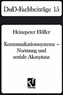 Obrázok produktu pre Kommunikationssysteme - Normung und soziale Akzeptanz