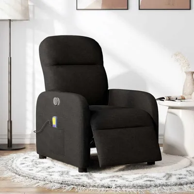 Produktbild von vidaXL Massagesessel Elektrisch Schwarz Stoff