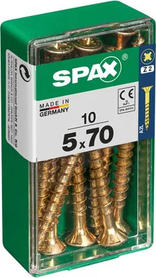 Produktbild von Spax Universalschrauben 5.0 x 70 mm PZ 2 - 10 Stk.