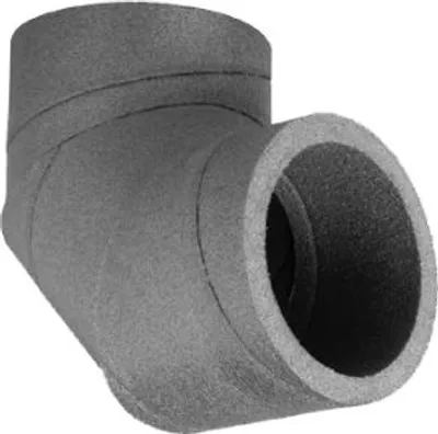 Produktbild von Ubbink - 90° Bogen - Schwarz - Ø 160 mm - Isoliert