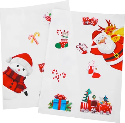 Image de 2 feuilles de grands autocollants - Noël