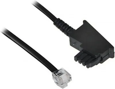 Produktbild von Goobay 68543 TAE-F Anschlusskabel, 6 m, Schwarz - TAE-F-Stecker > RJ11-DEC-Stecker (6P2C)