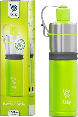 Image de Bago, thermos, bouteille d'eau, vert, 500 ml