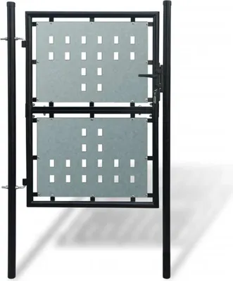 Image de Portail vidaXL (portail simple) noir 100 x 175 cm