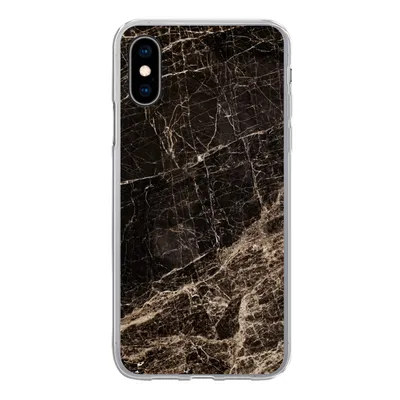 Produktbild von MuchoWow® Handyhülle Schutzhülle Hülle für iPhone X Marmor - Luxus - Schwarz Silikon Softcase Handy Hülle - Handyhülle