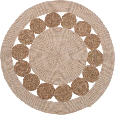 Zdjęcie produktu dla Dywan do salonu okrągły w stylu boho, Ø 80 cm