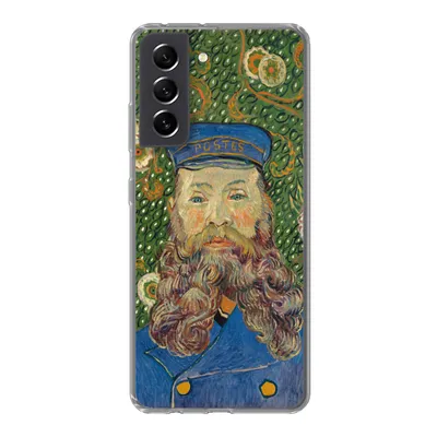Produktbild von MuchoWow® Handyhülle Schutzhülle Hülle für Samsung Galaxy S21 FE Porträt des Postboten Joseph Roulin - Vincent van Gogh Silikon Softcase Handy Hülle - Mobiltelefonhülle