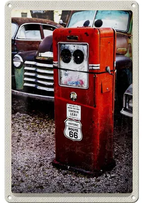 Produktbild von Blechschild Reise 20x30cm USA Amerika Tankstelle Route 66 90er