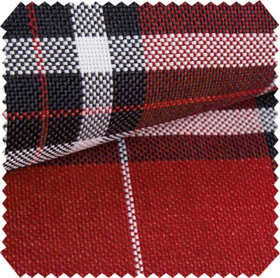 Produktbild von novely® LONDON - Polsterstoff im British Style - Karierter Möbelstoff - Pflegeleichte Meterware 1lfm - Farbe: 07 Rot