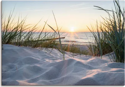 Produktbild von ARTland Leinwandbild Ostseestrand Größe: 70x50 cm