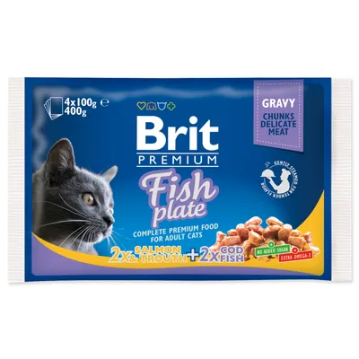 Immagine prodotto di Brit Premium Cat Adult Pesce in bustine 4x100g