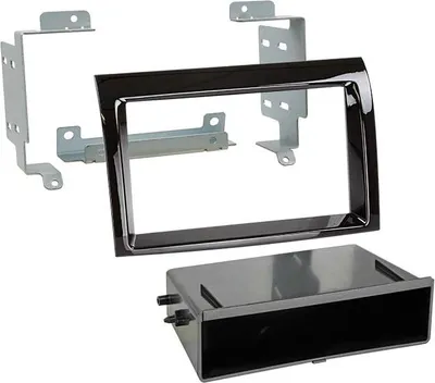 Obrázek produktu pro Adaptér pro 2-DIN panel pro Fiat Ducato s odkládací přihrádkou > černá klavírní