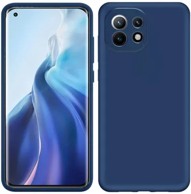Obrázek produktu pro Pouzdro pro Xiaomi Mi 11, měkké silikonové ochranné pouzdro z tekuté gumy modré