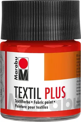 Produktbild von Marabu Stoffmalfarbe Textil plus 50 ml zinnoberrot hell