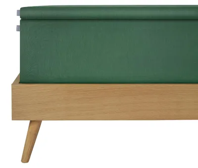 Produktbild von SCHIESSER Topperspannbettlaken Flexi | Einfarbig | 95/5 | 95 % Baumwolle, 5 % Elasthan | Elastisch & Passgenau | Rundumgummi | 180x200 cm (Matratzenhöhe bis 10 cm) | Dunkelgrün