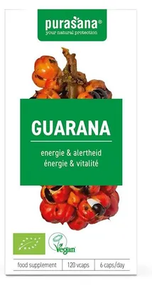 GUARANA BIO (300 mg) 120 KAPSUŁEK - PURASANA