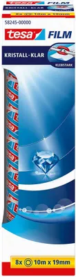 Productafbeelding van tesa Film, kristalhelder, set van 8, 19 mm x 10 m