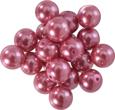 Produktbild von Glaswachsperlen Ø 10 mm, 20 Stück Rosa