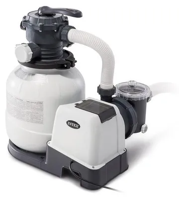 Immagine prodotto di Pompa filtrante a sabbia – Pompa per piscina – Pompa filtrante – Filtro a sabbia – Pompa per l'acqua – 7900 litri all'ora – Aerazione idraulica