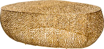 Produktbild von riess-ambiente Couchtisch LEAF 130cm gold Metall-Aluminium-Legierung filigran asymmetrisch