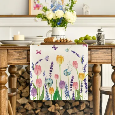 Produktbild von Sommer-Tischdecke Tulpe Lavendel 40x180cm Innen