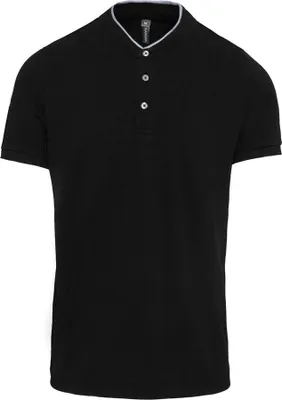 Produktbild von Kariban Herren Polo-Shirt Polohemd Poloshirt Polo Arbeit Shirt, Größe:XL, Farbe:Black/Oxford Grey