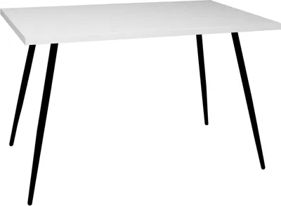 Produktbild von Bistrotisch Elbertina 80x50x75 schwarz matt/weiß matt lack 14624
