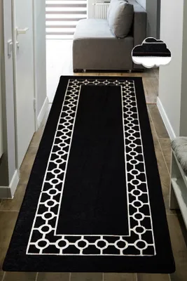 Obrázok produktu pre Koberec BAGUE, 80 x 300 cm, čierny
