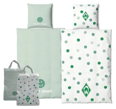Produktbild von SV Werder Bremen GOTS Wendebettwäsche Smiley