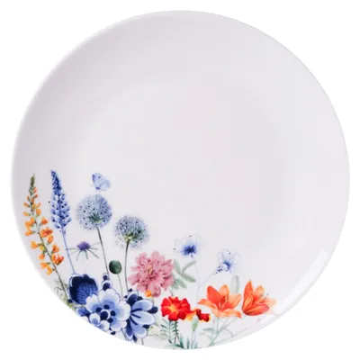 Heinen Delfts Blauw – Frühstücksteller Wildbloemen 20 cm – Bild 1
