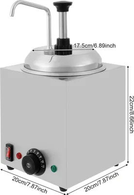 Produktbild von Saucenspender - Käsesaucenwärmer - 2,5 L Volumen - 800 W Leistung - 220 V - Edelstahl - Hellgrau