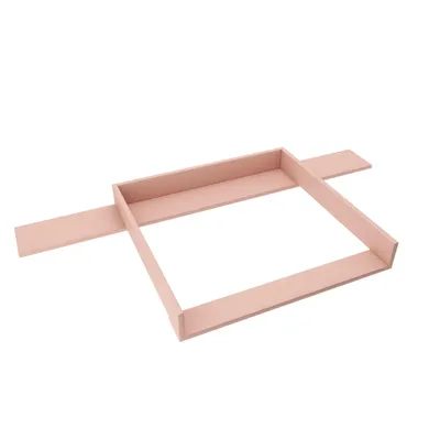 Zdjęcie produktu dla regalik przewijak z blatem do komody Hemnes by IKEA, Przewijak do komody 50x160 cm, Zdejmowany blat przewijaka, Proste panele przednie, Różowy
