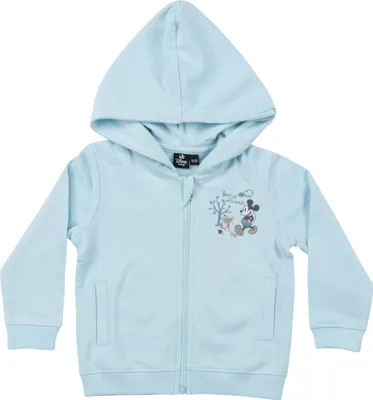 Produktbild von Disney Mickey Mouse Sweatjacke für Jungen - Baby Kapuzenpullover mit Reißverschluss Hoodie Blau 86-92