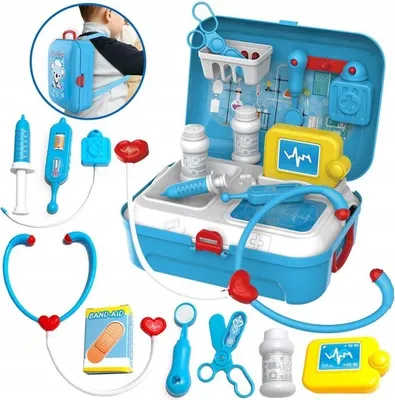 Zdjęcie produktu dla Zestaw Doktora Walizka Plecak Lekarza Dla Dzieci