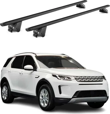 Image de Barres de toit transversales pour Land Rover Discovery Sport 2015-2025 Noir ABE