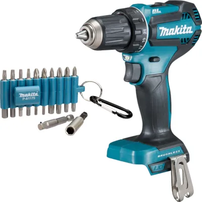 Produktbild von Makita DDF 485 Z Akku Bohrschrauber 18 V 50 Nm Brushless + 22 tlg. Bit Set - ohne Akku, ohne Ladegerät
