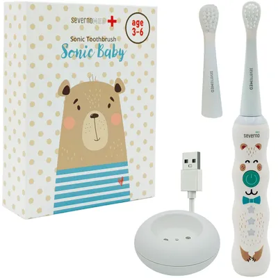 Produktbild von SONIC BABY elektrische Schallzahnbürste für Kinder von 3-6 Jahren + 2 Aufsätze