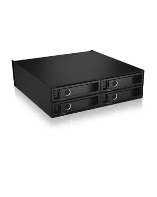 Immagine prodotto di ICY BOX IB-2242U2K 13,3 cm (5.25") Speicherlaufwerkbehälter Schwarz (IB-2242U2K)