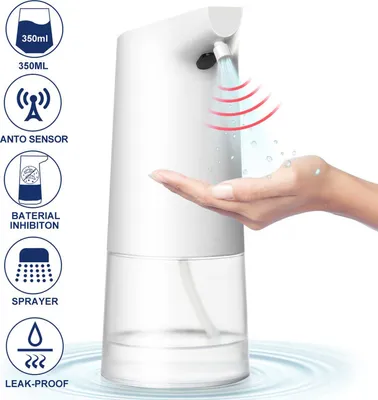 Produktbild von Desinfektionsspender kontaktlos – Hygienischer Sensor-Spender für Desinfektionsmittel | Berührungsfreier Hygienespender für Zuhause, Büro & öffentlich