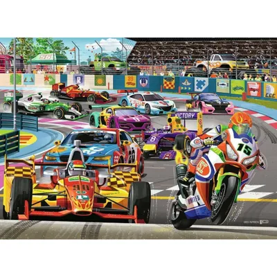 Zdjęcie produktu dla Ravensburger Racetrack Rally, 60 szt., Pojazdy, 6 lat(a)