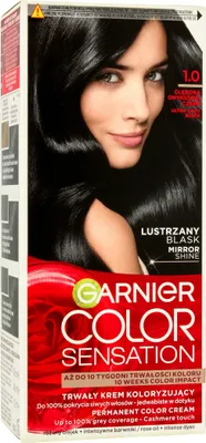 Produktbild von Garnier Color Sensation Färbecreme 1.0 Onyxschwarz - Tiefes Onyxschwarz, 1 Packung