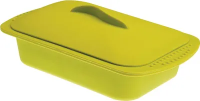 Obrázok produktu pre Nádoba na parné varenie Ibili, silikónová, 24x15x5 cm, 1l, zelená
