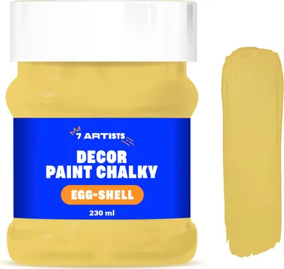 Zdjęcie produktu dla 7 Artists Chalk Paint eggshell white 230 ml farba kredowa do mebli | wodorozcieńczalna farba kredowa do drewna - farba do mebli bez szlifowania