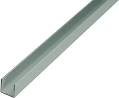 Immagine prodotto di Alberts 498344 Profilo a U, alluminio, anodizzato argento, 1000 x 15 x 10 mm, set da 7