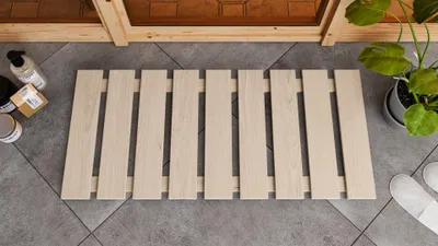 Produktbild von Karibu Bodenrost Premium aus Espenholz 46,5 x 100 cm