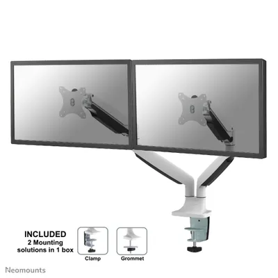 Produktbild von Neomounts NM-D750DWHITE Monitorarm 10-32" - Gasfeder