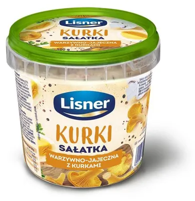 Zdjęcie produktu dla Kurki Sałatka warzywno-jajeczna z kurkami 500g Lisner