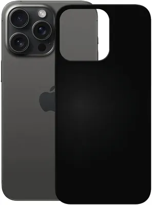 Produktbild von PEDEA Soft TPU Case für iPhone 15 Pro, schwarz.